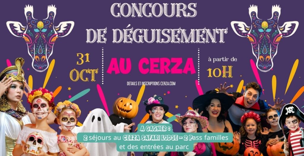 Concours de déguisement Halloween zoo de CERZA